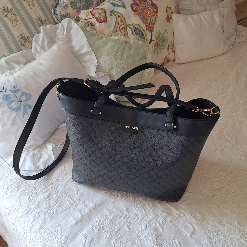 Nine West Black Tote Bag